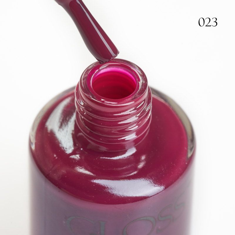 Lacquer Nail Polish GLOSS 023 (burgundy), 11 ml